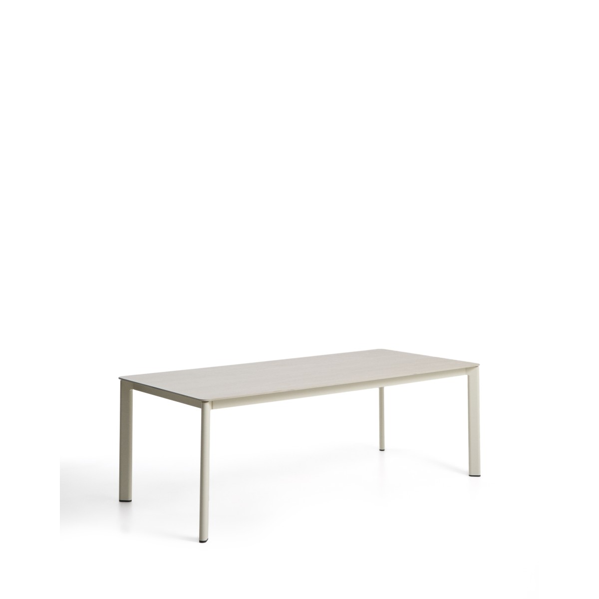 Уличный стол Anafi с бежевой столешницей из спеченного камня, 220 x 100 см