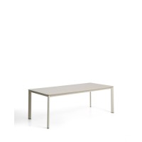 Уличный стол Anafi с бежевой столешницей из спеченного камня, 220 x 100 см