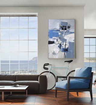 Картина Paisaje azul акрил 83X123