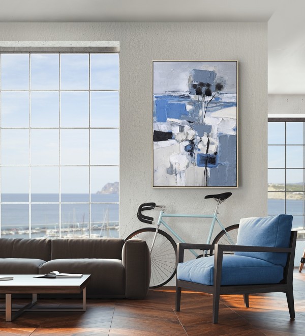 Картина Paisaje azul акрил 83X123
