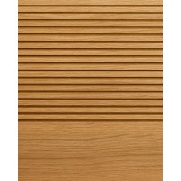 Кровать Norlen из натурального шпона дуба, с подсветкой, 160 x 200 см