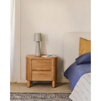 Прикроватная тумбочка Salaya из ясеневой фанеры 55 см x 50 см