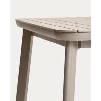 Раздвижной уличный стол Izola из алюминия с бежевой отделкой, 185 (235) x 100 см