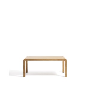 Раздвижной стол Erisia из массива дуба с натуральной отделкой, 180 (230) x 90 см
