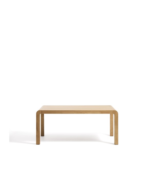 Раздвижной стол Erisia из массива дуба с натуральной отделкой, 180 (230) x 90 см