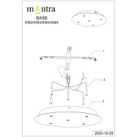 9365+9220 (5L) Подвесная люстра MANTRA ARRECIFE