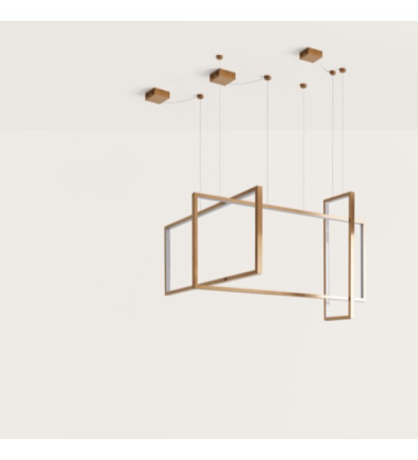 Подвесной светильник Frame 120x50 cm бронзовый