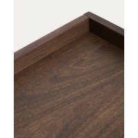 Комод Onix с отделкой из орехового шпона темного цвета, 100 x 80 см