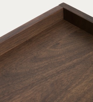Комод Onix с отделкой из орехового шпона темного цвета, 100 x 80 см