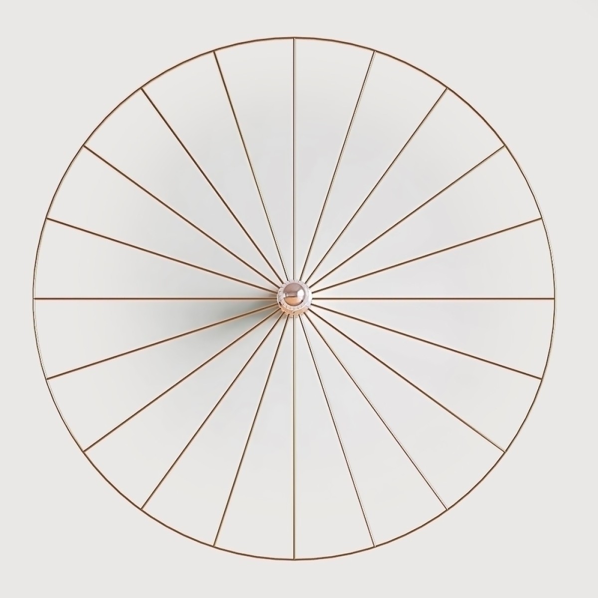 Бра Wheel 90 см золотой + цоколь 5 см золотой