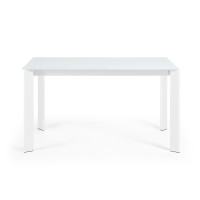 ATTA Стол 140 (200) x90 белый, стекло