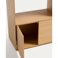 Стеллаж Visala с 1 открытой полкой из дубового шпона, 60 x 106 см