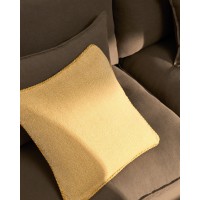 Чехол для подушки Filor из желтого хлопка с плетением, 50 x 50 см