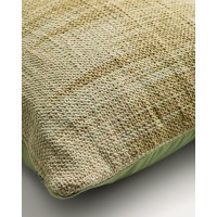 Чехол для подушки Liroda из джута с зеленым узором икат, 50 x 50 см