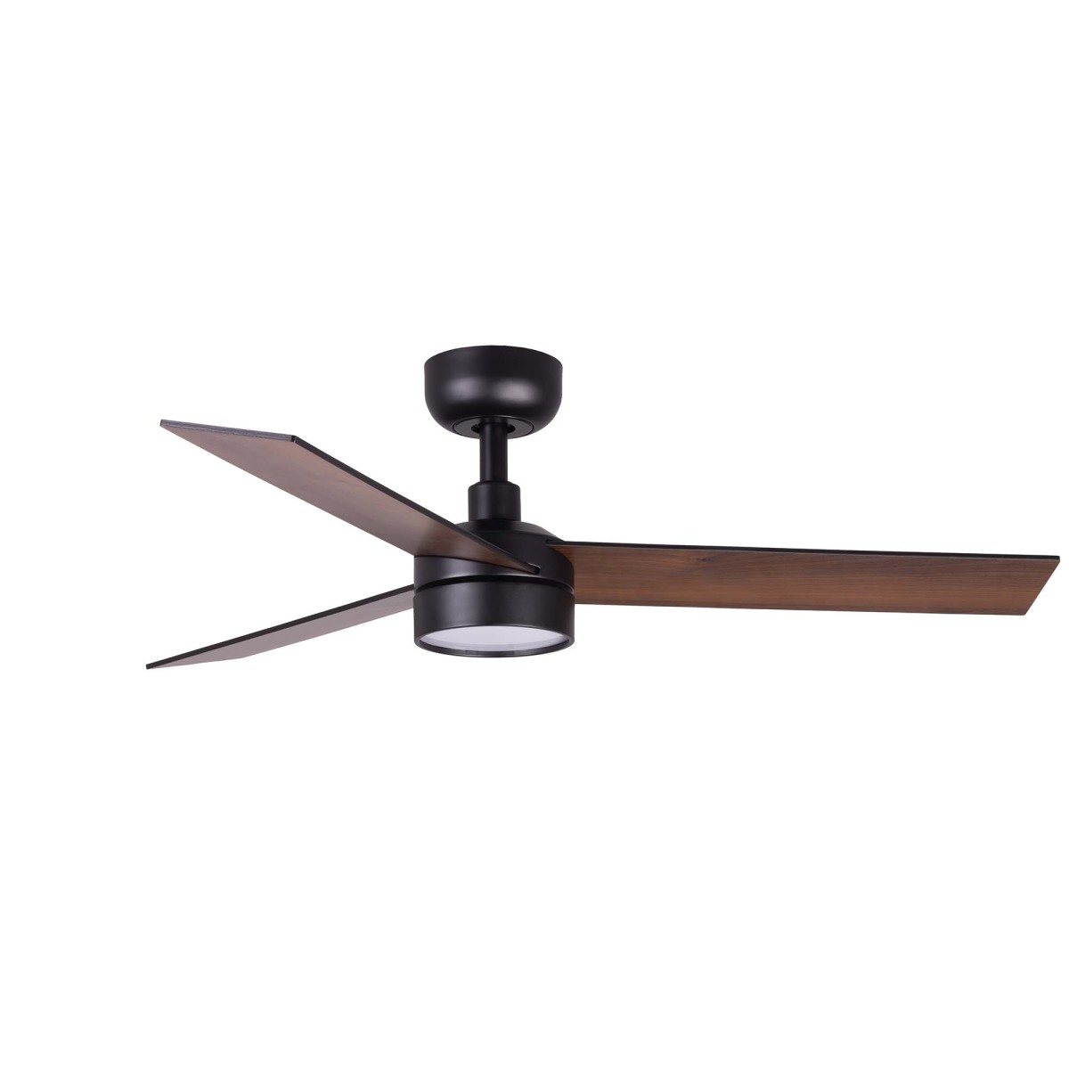 Вентилятор RUDDER S Ш1060 черный / орех 3 P LED 18W CCT DIM