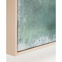 Абстрактная картина Selnar зеленая 60 x 90 см
