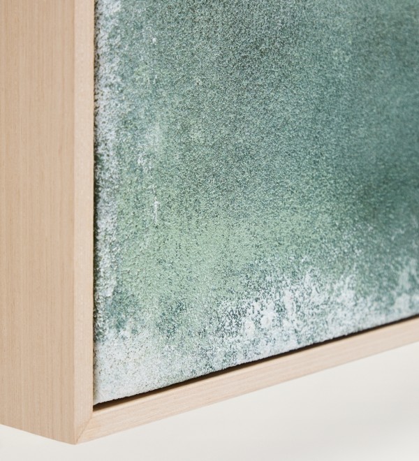 Абстрактная картина Selnar зеленая 60 x 90 см