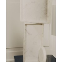 Поднос Serela из белого мрамора 35 x 18 см