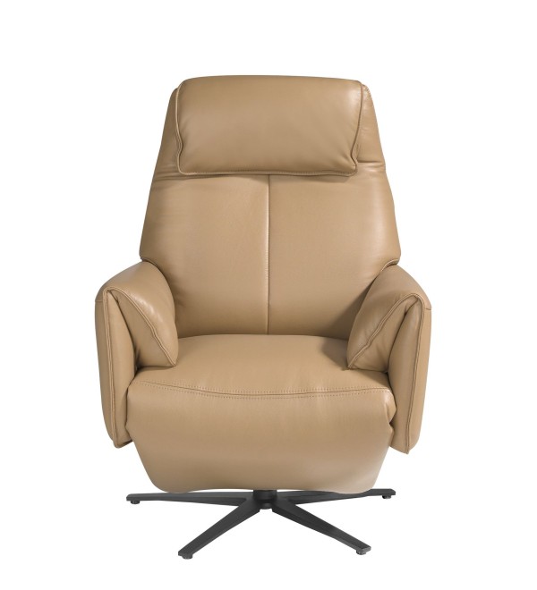Вращающееся кресло Double Relax/ 5086 с кожаной обивкой