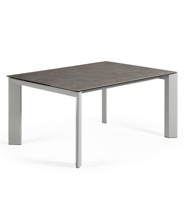 Стол Atta 160 (220) x90 керамика серый