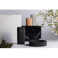 Ваза Plisse Stone коричневая