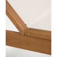 Шезлонг Caterin из эвкалипта бежевый