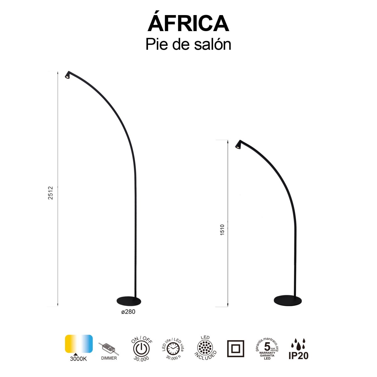 9416 Торшер MANTRA AFRICA