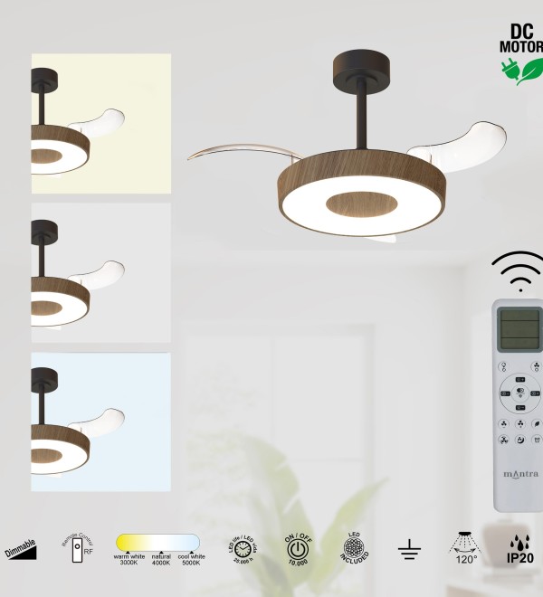 9639 Люстра потолочная-вентилятор COIN FAN MINI SMART