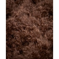 Плед из искусственного меха шоколадно-коричневого цвета Seruva 140 x 200 см