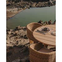 Круглый стол Xoriguer из массива эвкалипта Ø140