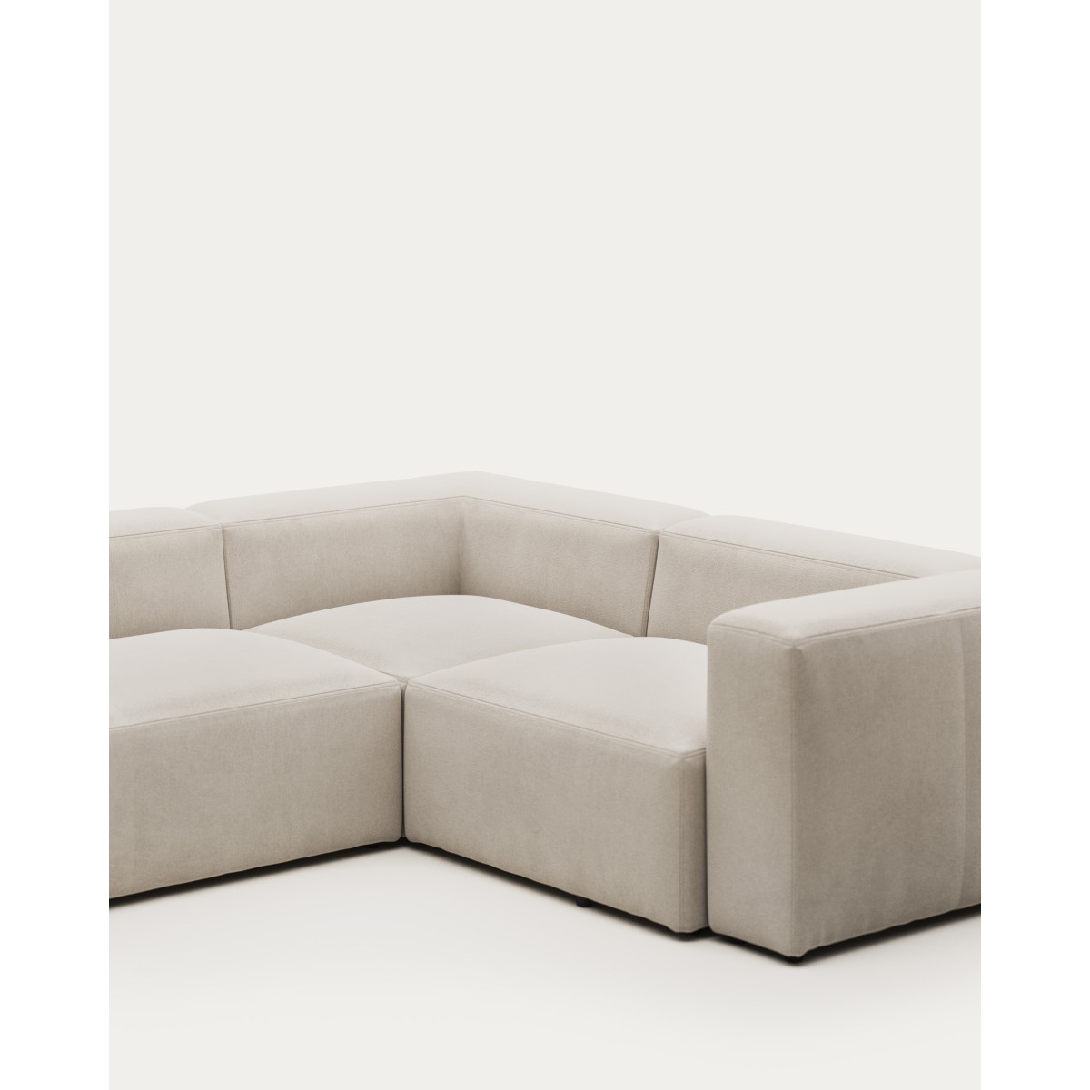 Угловой 3-х местный диван Blok 290 x 230 cm бежевый