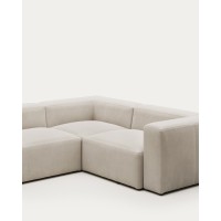 Угловой 3-х местный диван Blok 290 x 230 cm бежевый