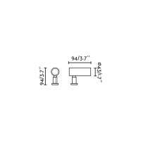 SAU S 90 Прожектор со штыком черный LED 4,8W 3000K 30°