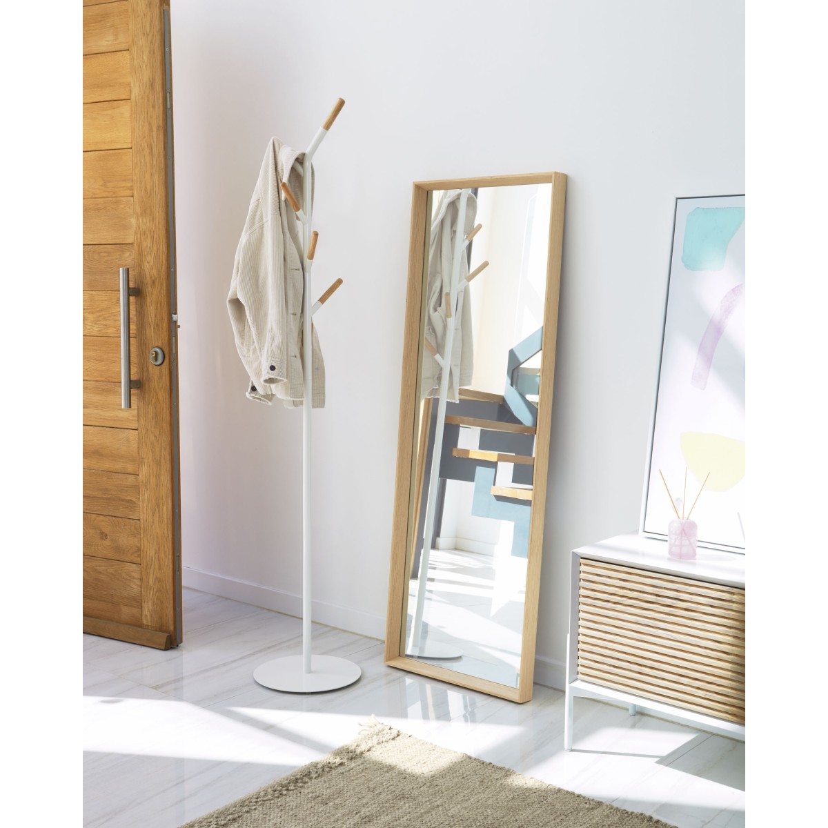 Зеркало Nerina 52 x 152 cm в натуральной отделке