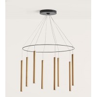 Люстра Mika Multi 8L золотой