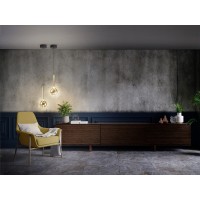 Essenza Люстра 1L - черный-золотой