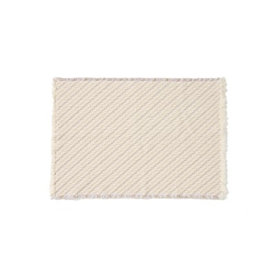 Коврик для ванной Janu из 100% хлопка жаккард цвета экрю 50 x 70 см