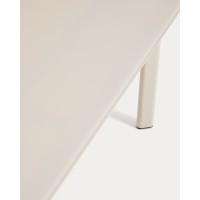 Уличный стол Erice из алюминия и закаленного стекла цвета экрю, 230 x 100 см