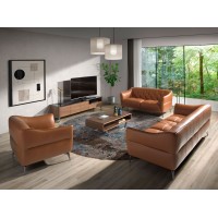 Кресло 5098/KF150-1P с кожаной обивкой капитоне