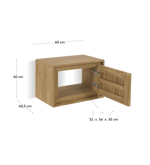 Тумба для ванной из массива тика Taciana 60 x 40 см