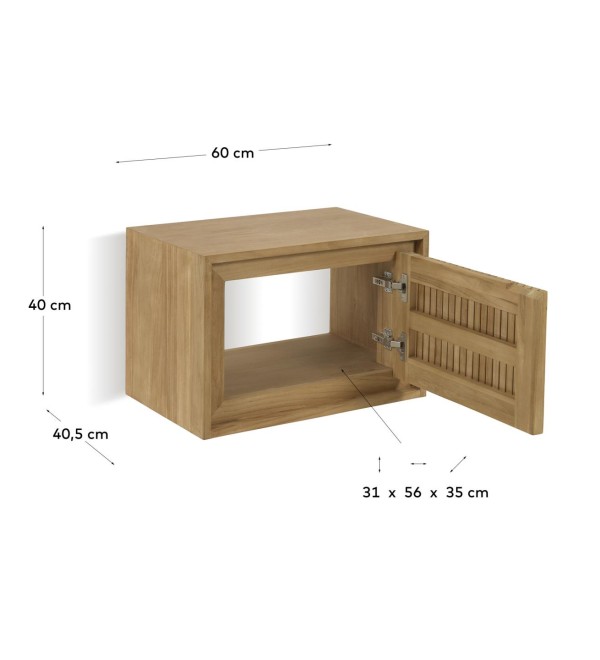 Тумба для ванной из массива тика Taciana 60 x 40 см