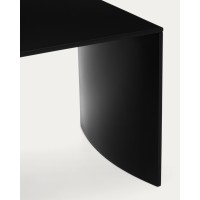 Черный лакированный журнальный столик Litto из МДФ, 90 x 45 см