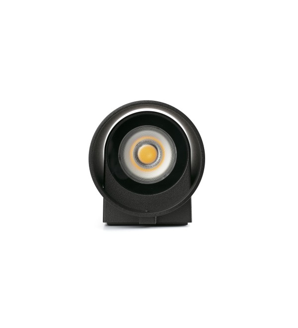 KOV 2L Настенный светильник круглый черный LED 2x6W 2700K 23°/34°