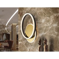 Потолочный светильник Oriel черно-золотой