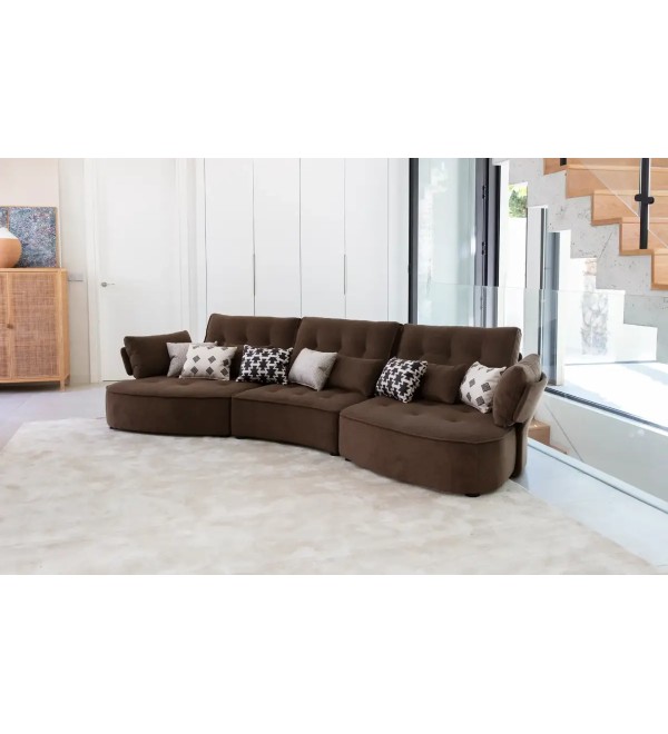 Модульный диван Arianne Love Y1+ M + Y2 с подлокотниками U1/U2 ножки 3-6 см