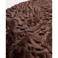 Чехол для подушки Oruma из искусственного меха шоколадно-коричневого цвета, 40 x 60 см