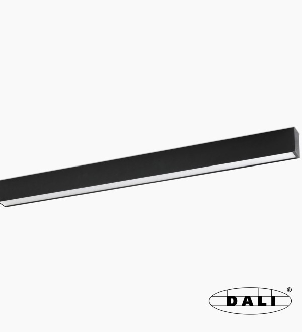 Потолочный светильник VIA EVO 1130 51W 3000K черный DALI PRISM.