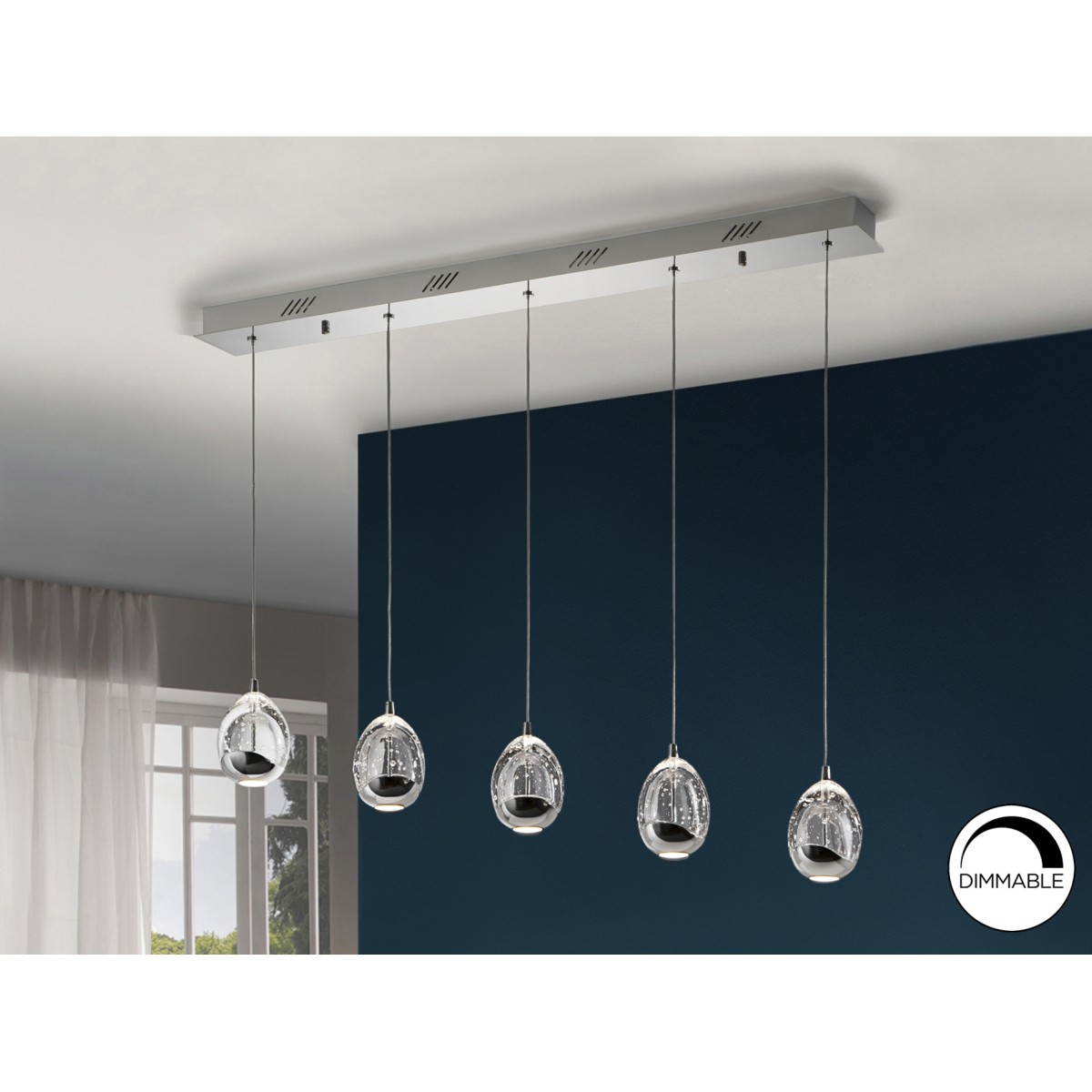 Подвесной светильник Rocio LED 5L хром