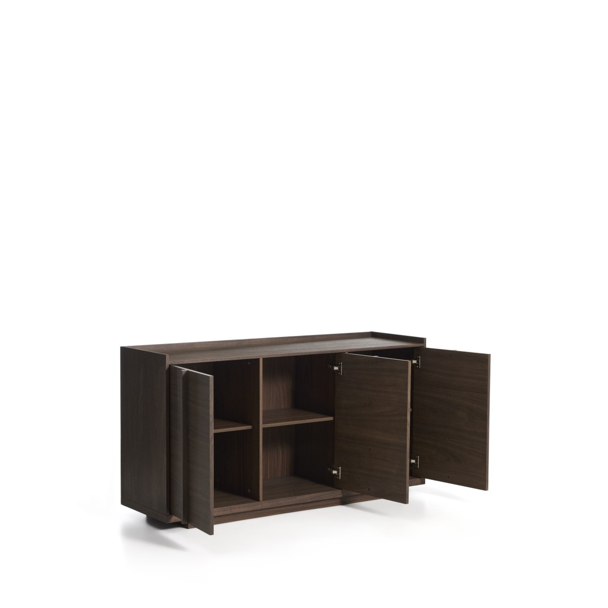 Комод Onix с отделкой из орехового шпона темного цвета, 150 x 80 см