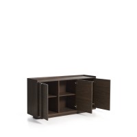 Комод Onix с отделкой из орехового шпона темного цвета, 150 x 80 см